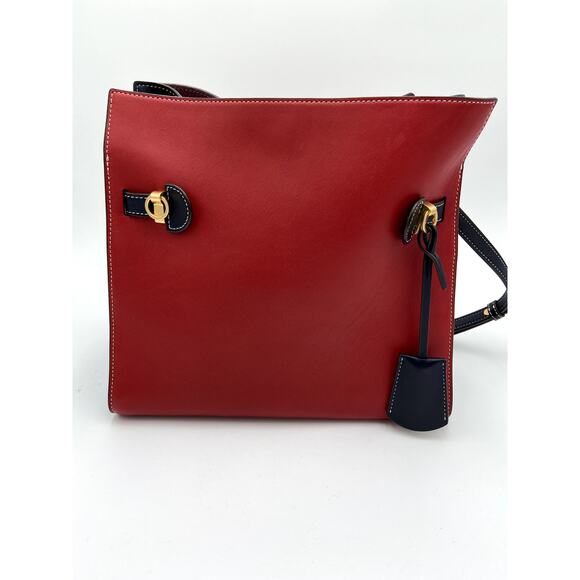 Tory Burch Lee Radziwill Double Bag in Red Apple - Picture 3 of 16
